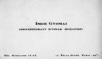 „Egy világhírű magyar, akit csak hazájában nem ismernek…” – Gyomai Imre (1894–1962)