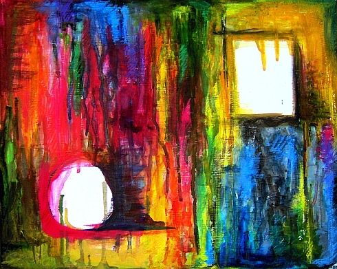 akril, pasztell; 400x500 mm